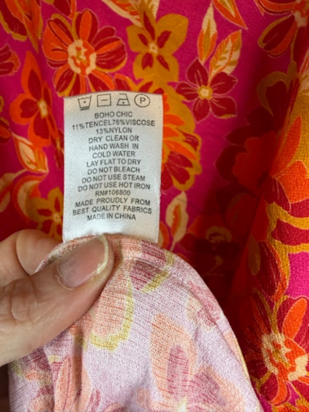 Boho Chic Floral Dress - Size M - Picture 2 of 6